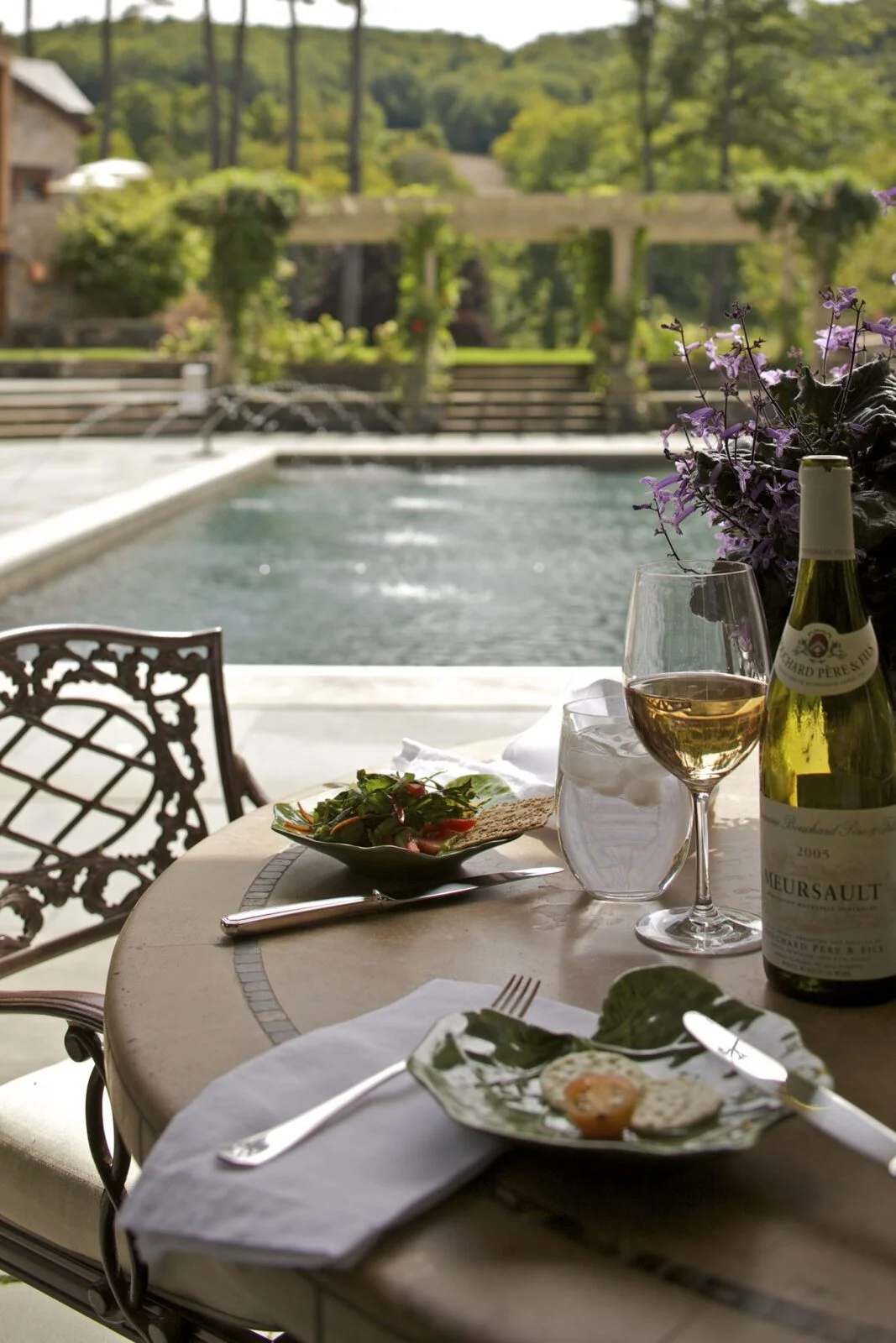 Mountain Chateau — poolside dining