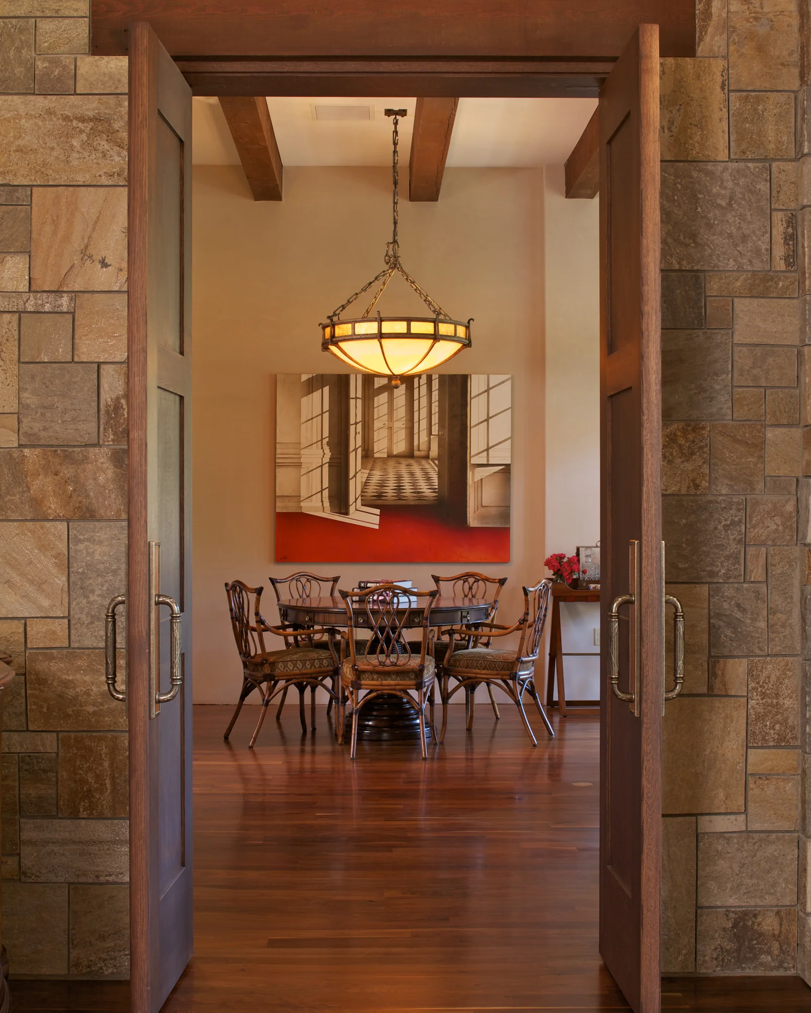 Mountain Chateau entry doorway