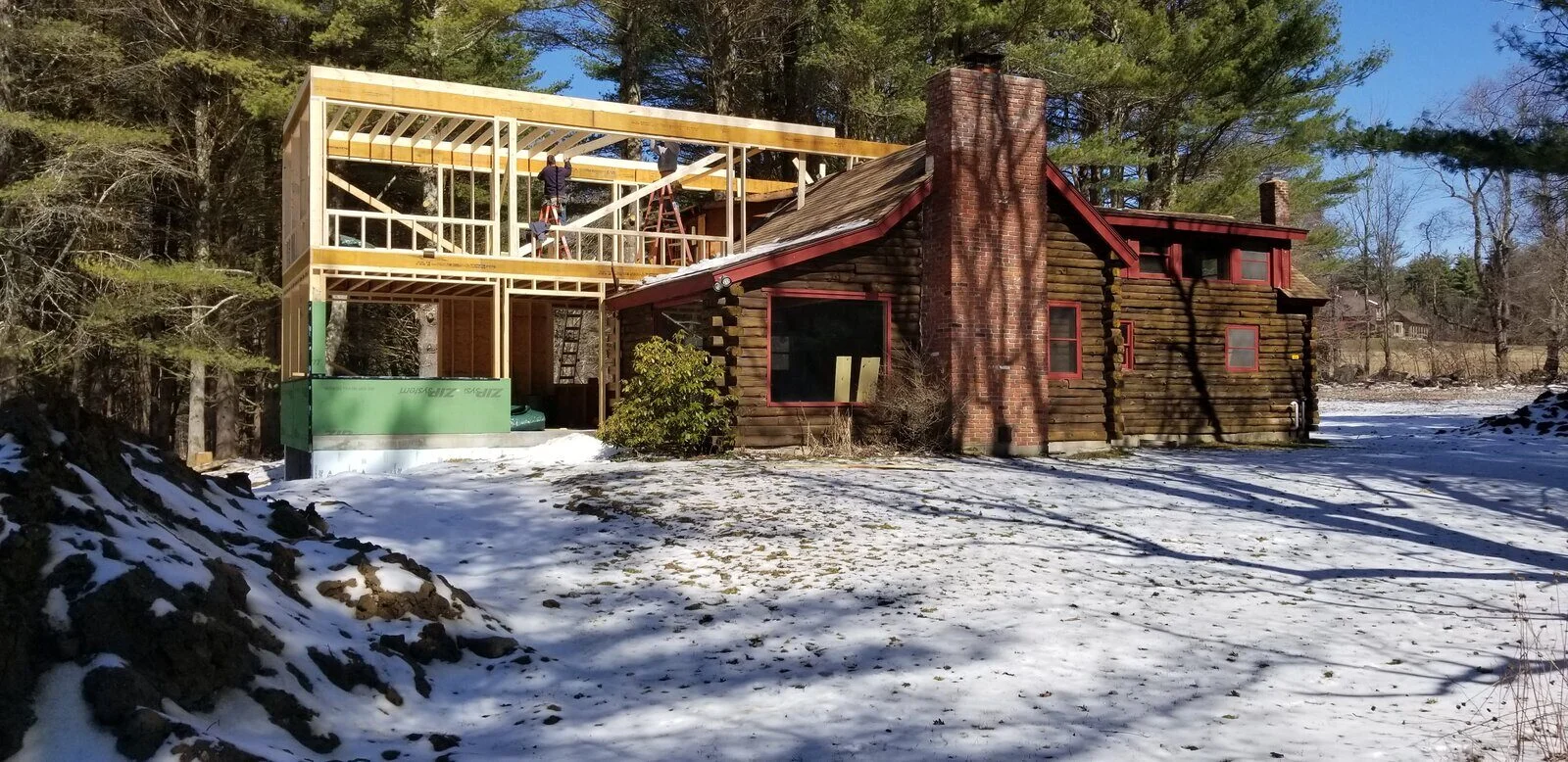 Modern Log Cabin — Construction
