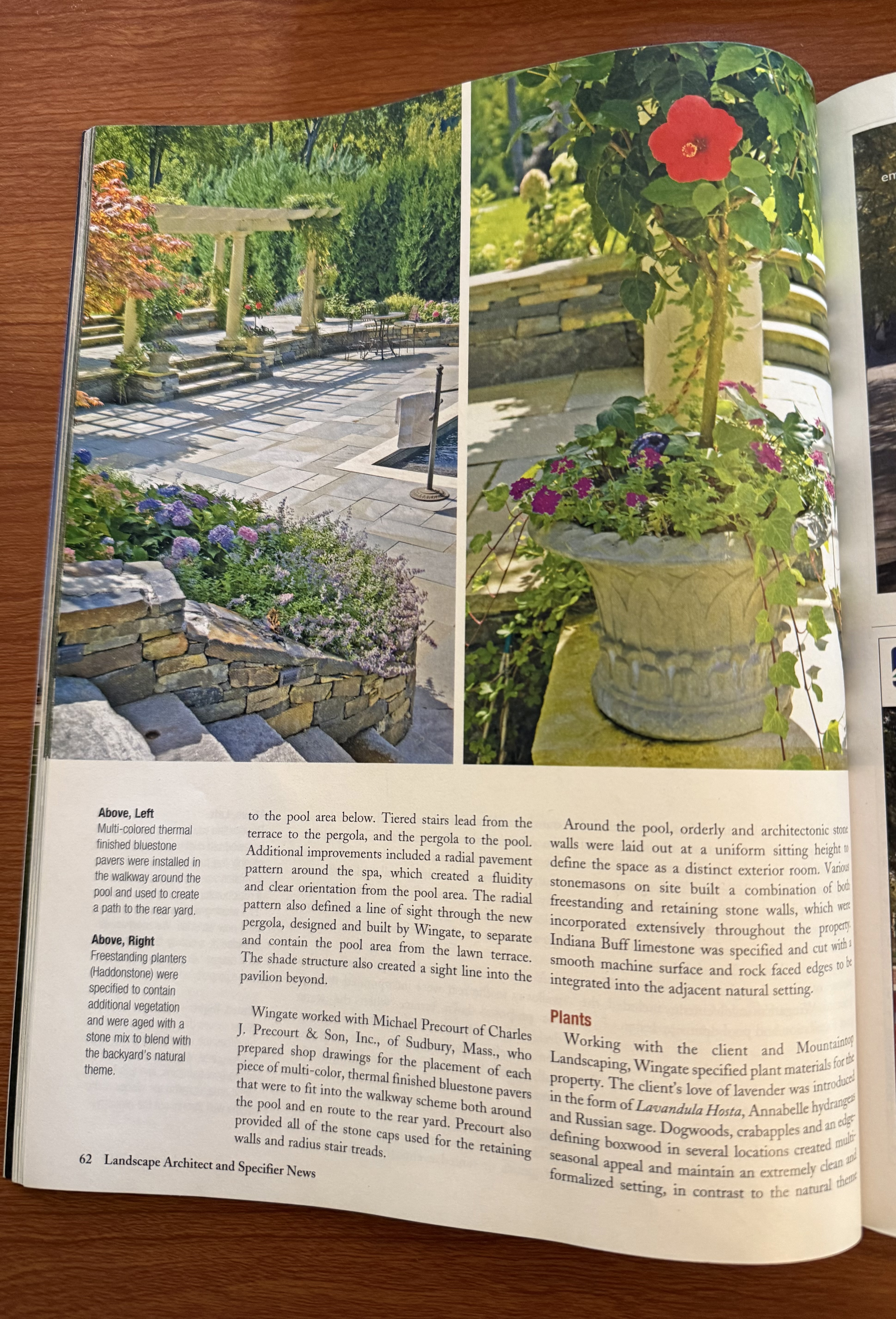Interior magazine page from Wishing Well in the Berkshires