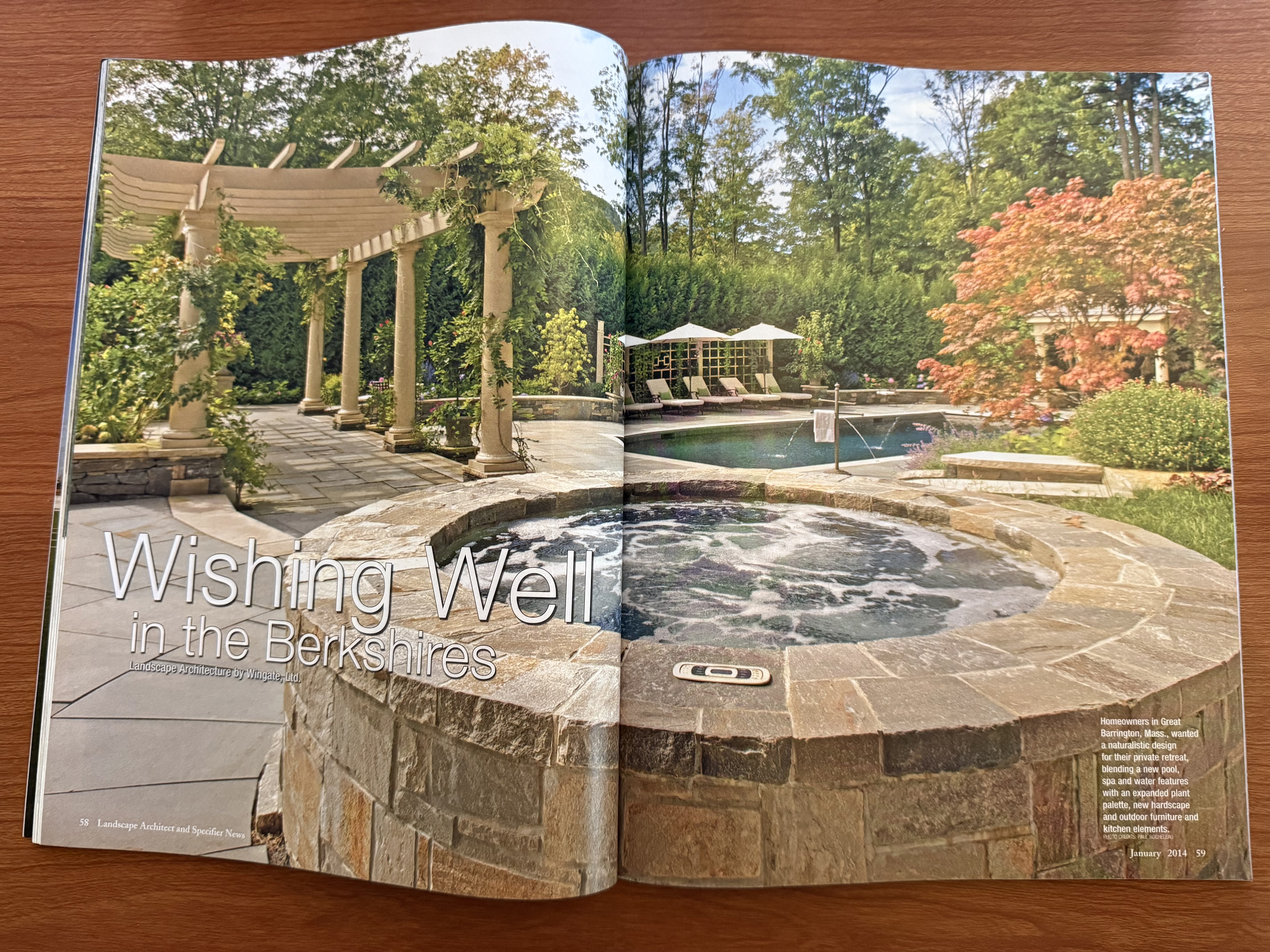 Opening spread of Wishing Well in the Berkshires